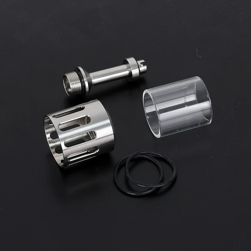 

YFTK Hollow cap Glass Tube 316ss for fev Flash e vapor V4.5/V4.5S+ RTA vs kayfun x min bellcap