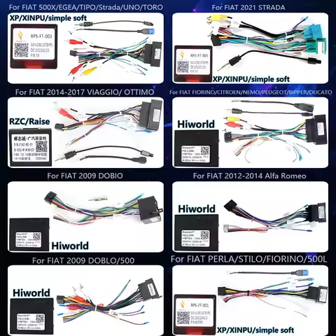 FOR FIAT Car cable harness canbus box Linea DUCATO Argo TORO UNO Strada DOBLO FIORINO 500X 500L EGEA STILO PERLA VIAGGIO OTTIMO