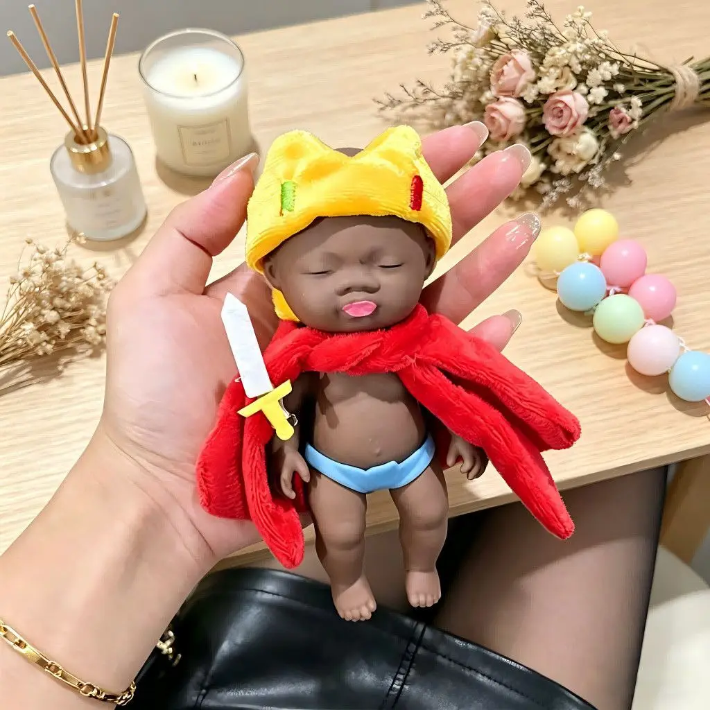 

14cm Natasha Doll Toys Black Doll Stress-Relief Toy—The Perfect Gag Gift for Office Workers to Ease Anxiety Comes with Clothes