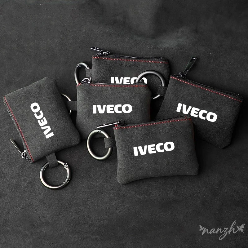 Funda de cuero de gamuza para llave de coche, funda protectora completa para IVECO LOGO DAILY IV V VI Van Daily S-WAY T-WAY X-WAY DAILY 4X4