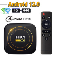 HK1 RBOX H8S Android 12 TV Box Allwinner H618 2.4G 5G Wifi BT HDR 8K 64G 32G 16G