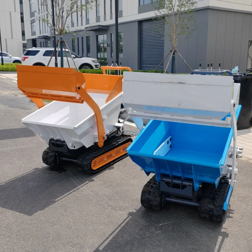 Fotografia 4: Minidumper Elétrico Autocarregável a Bateria com Esteiras 500kg