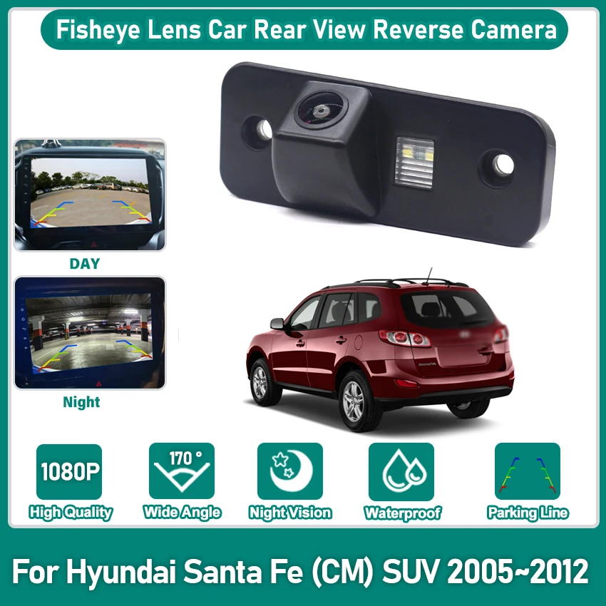 

Автомобильная камера заднего вида для Hyundai Santa Fe (CM) SUV 2005 2006 2007 2008 2009 2010 2011 2012 Водонепроницаемая резервная камера
