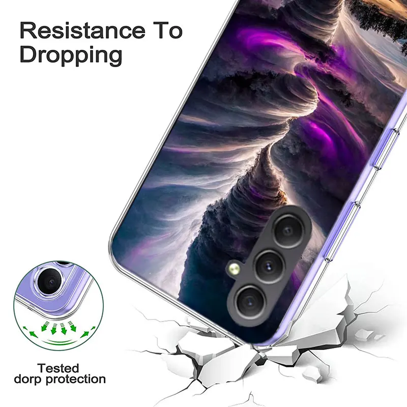 Roaring Tornado Cover Phone For Samsung Galaxy A70 A50 A40 A30 A20E A10 A71 A51 A41 A31 A21S A11 A9 A8 A6 Plus A7 A80 A90 TPU Ca