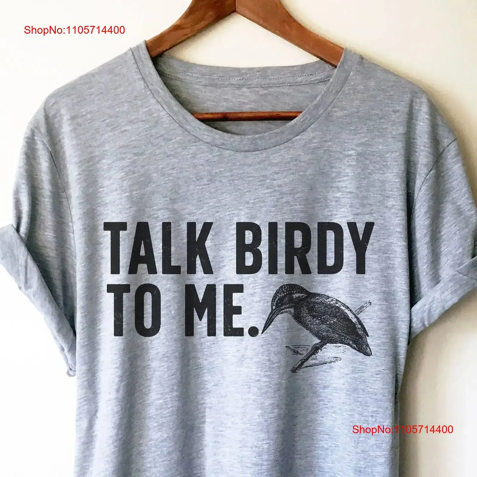 Talk Birdy To Me T Shirt Bird watching gift Birding Ornithology lover Women vintage Washed designer clothes Unisex Comfortable