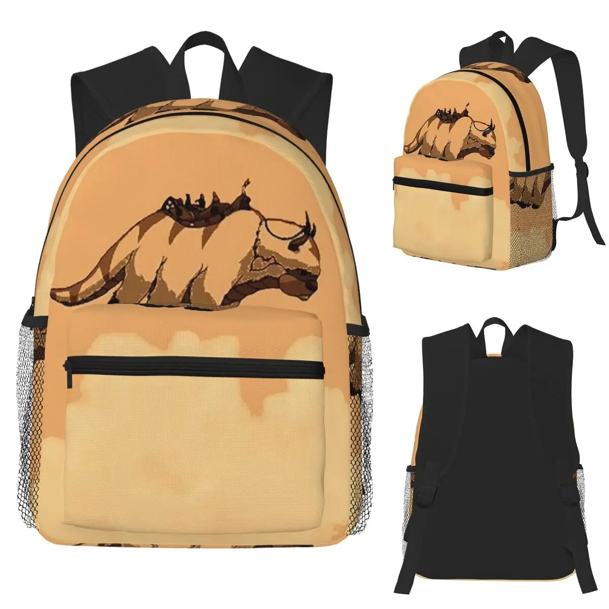 

Yip Yip Appa Avatar The Last Airbender Student Backpack School Bag Hiking Travel Daypack for Men Women Bookbag Shoulder Bags