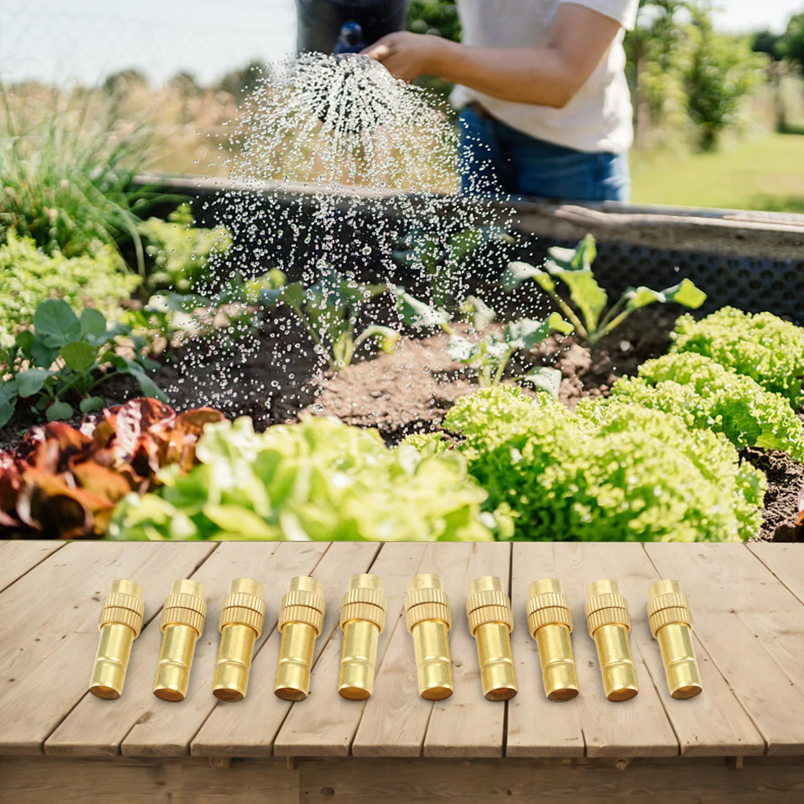 10 Pack 8mm Low Pressure Garden Atomizer Nozzle with Cold Atomization for Even Plant Coverage and Sustainable Water Usage