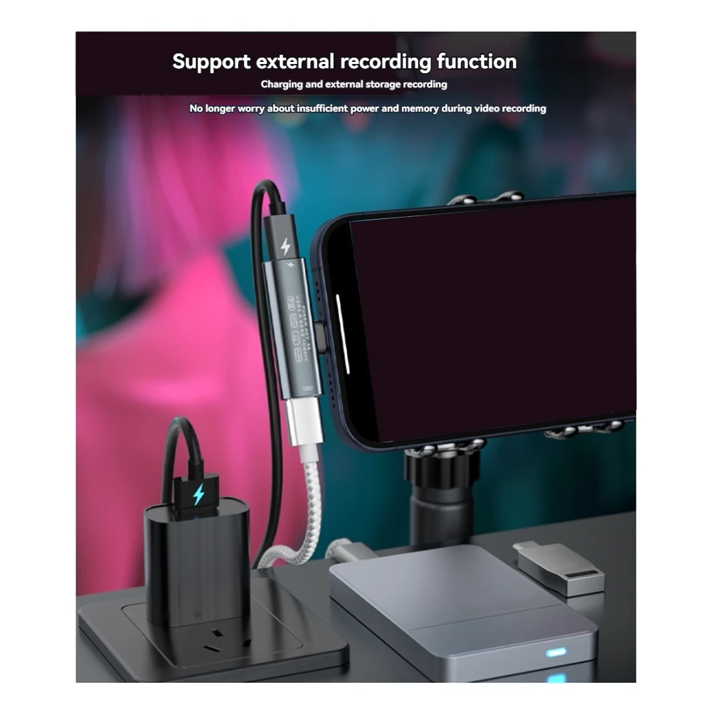 

Кабель-разветвитель BOFOP 2 в 1, USB-C, тип C — двойной тип C PD60W, быстрая зарядка и передача данных 10 Гбит/с