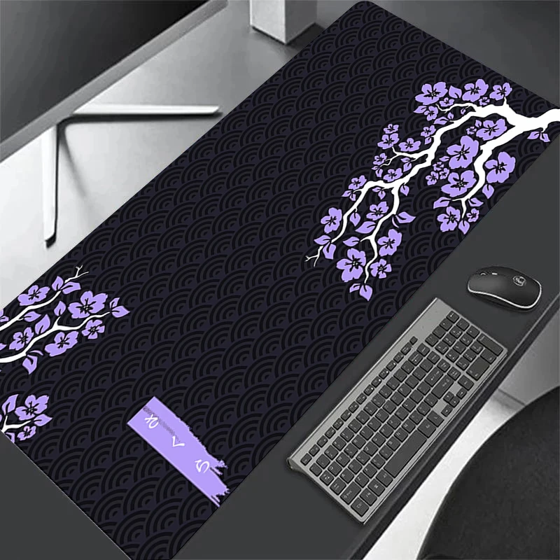 Pink Sakura Mouse Mats Rubber Anti slip Mouse Pad Large Mousepads PC Gamer Mousepad Office Desk Mat Rubber Keyboard Mats 90x40