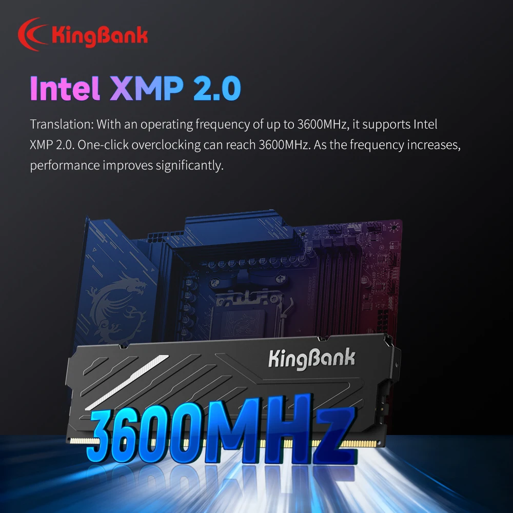 KingBank KJIB DDR4 (Intel) Desktop Memory RAM 32GB (2x16GB)Set