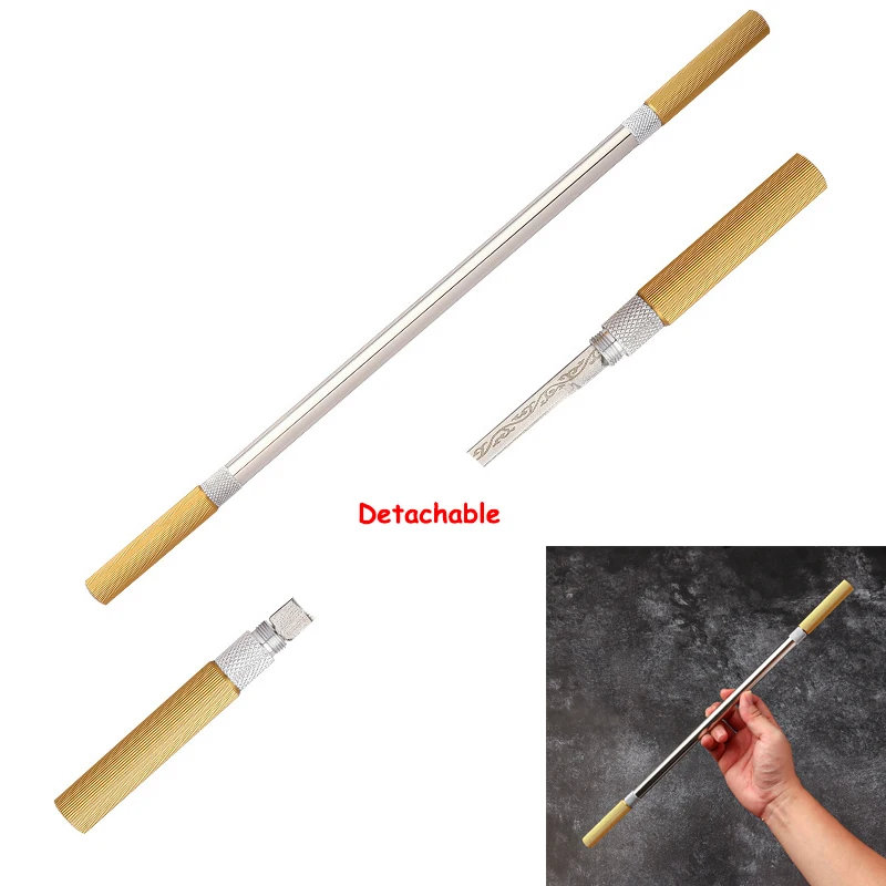 

38 см уличный портативный EDC многофункциональный обруч из нержавеющей стали стержень палка вращающийся игрушечный автомобиль аварийный инструмент для резки окон