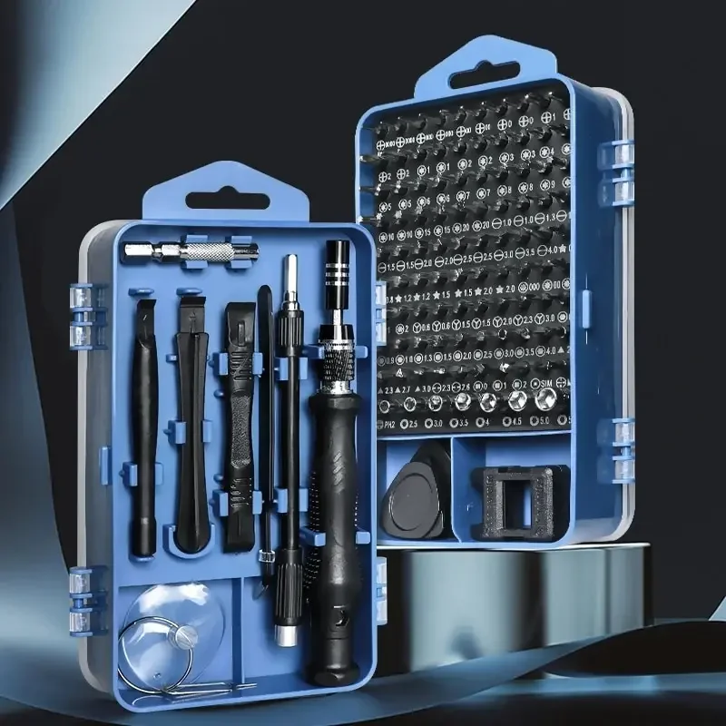 117 in 1 Magnetic Repair Tool Kit Precision Screwdriver Set with 98 Torx Phillips Screw Driver Bits for IPhone Camera Watch PC