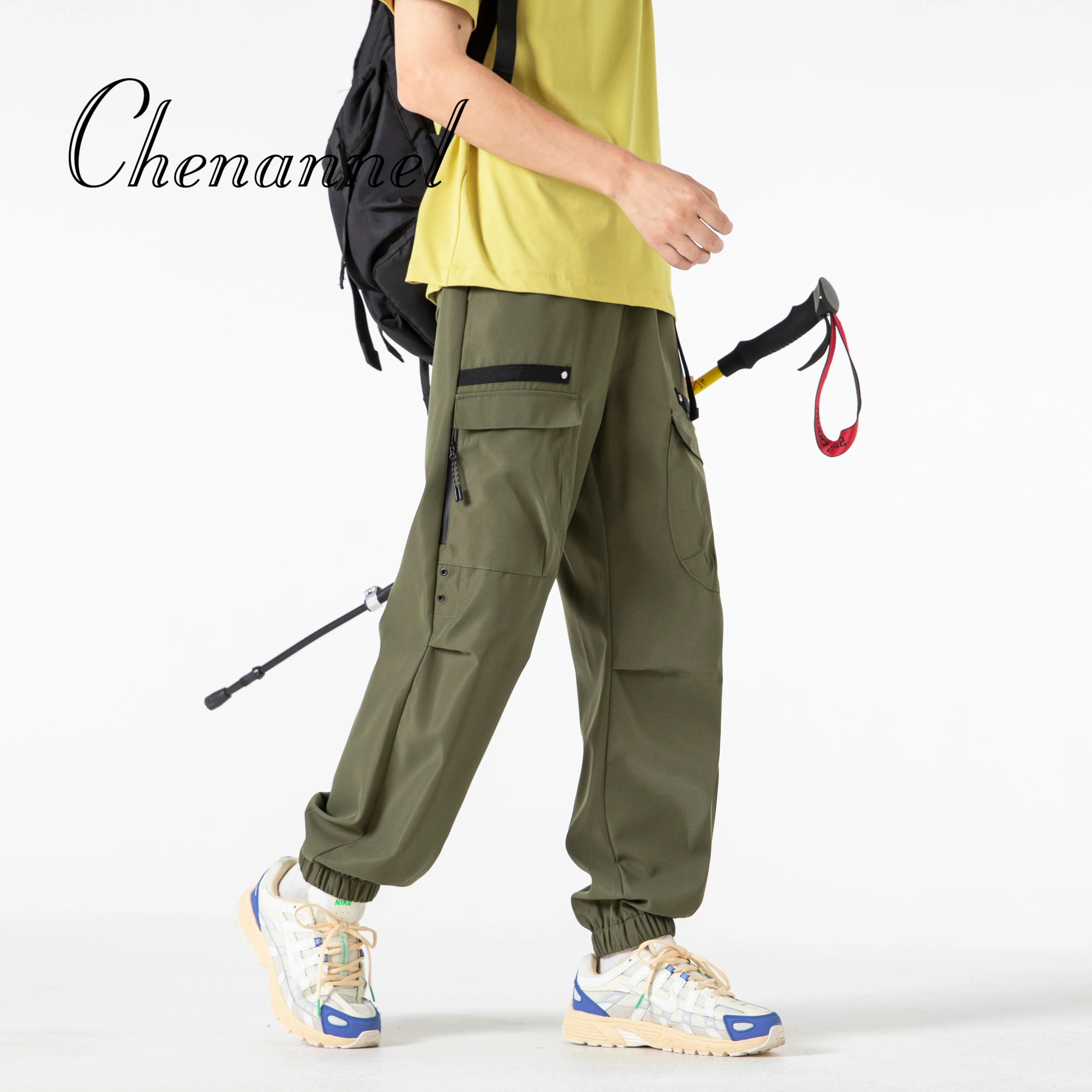 Celana Hiking Anti Air Pria, Tahan Gores, Model Cargo, Celana Bernapas, Celana untuk Memancing dan Berkemah