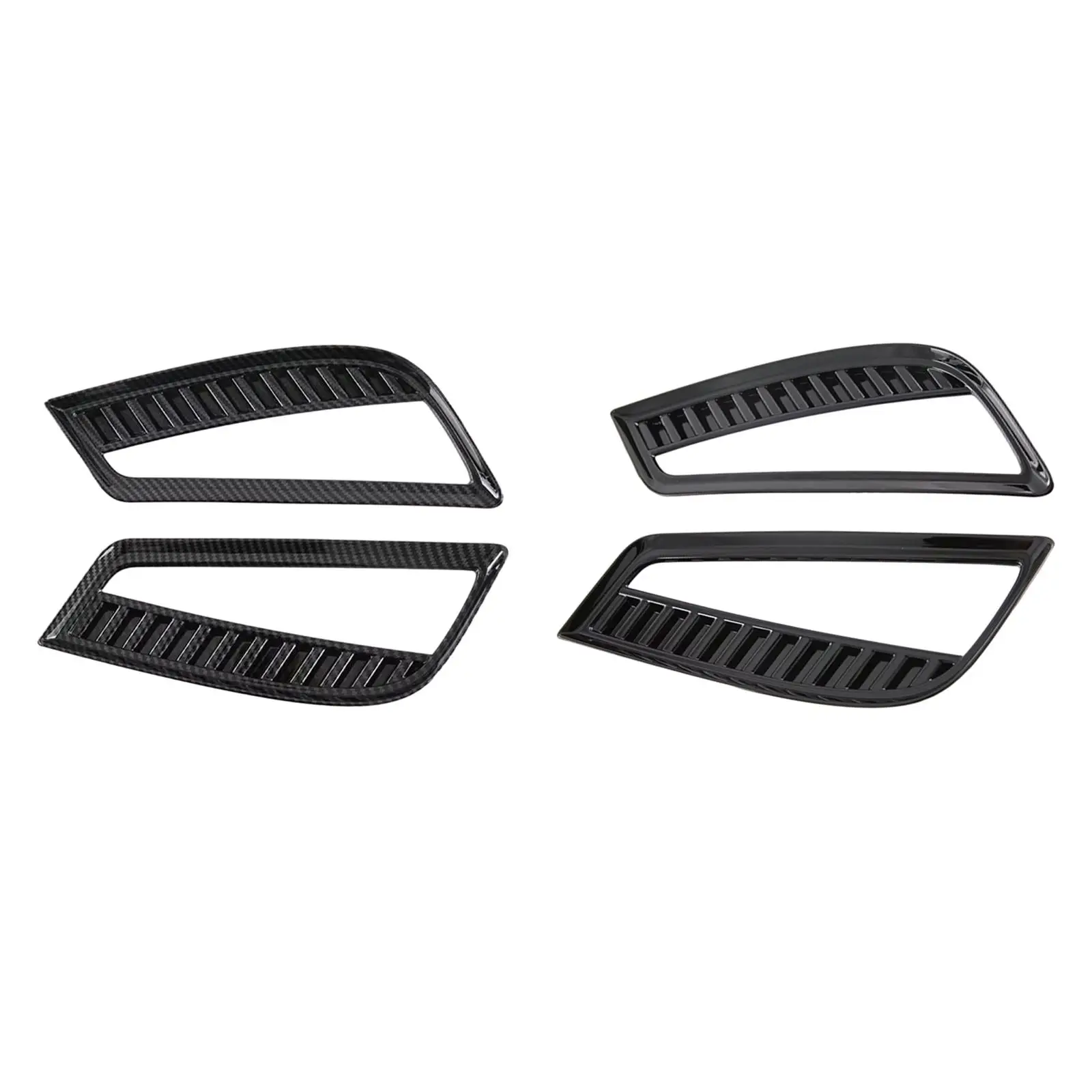 2pcs Rear Fog Light Reflector Frame Cover High Performance Replacement Parts for