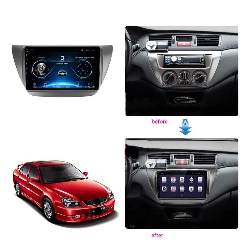 Car Multimedia Frame Car Radio Audio Frame Dashboard Panel 9\