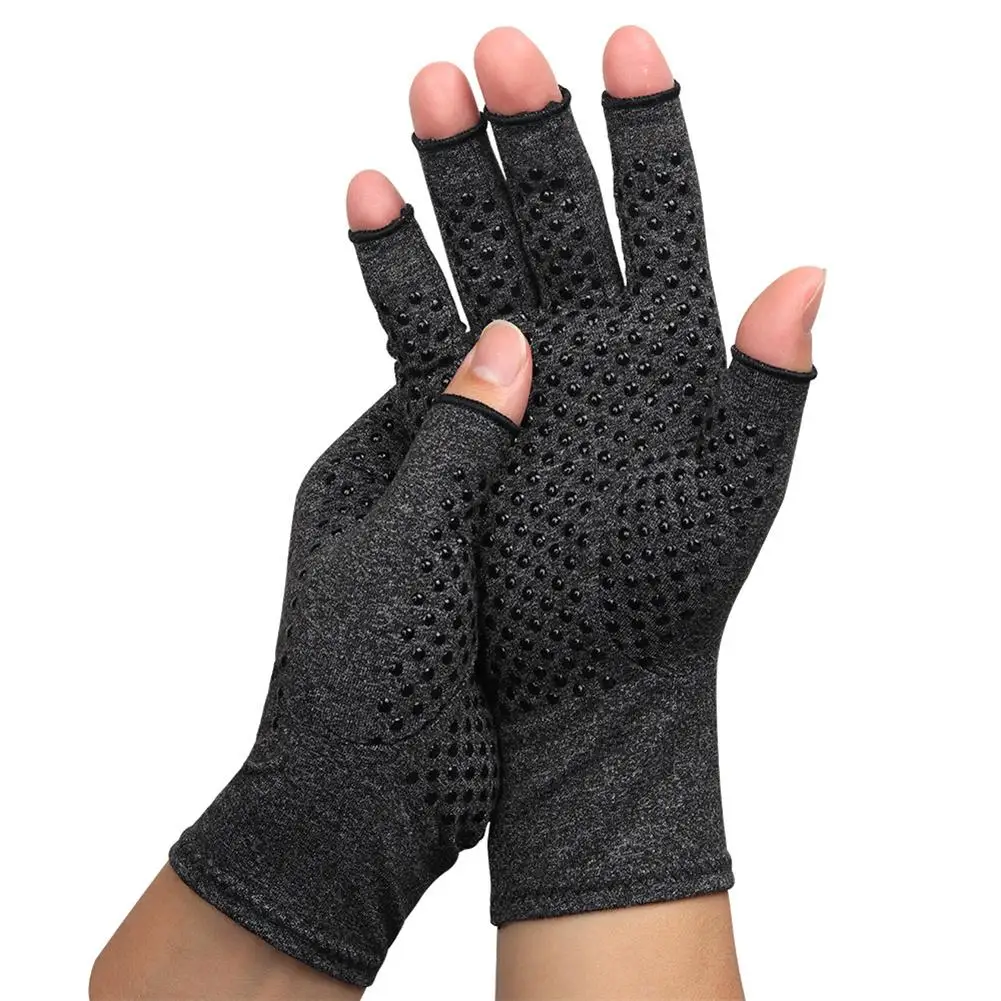 

1 Pair Compression Arthritis Gloves for Women Men Joint Pain Relief Half Finger Brace Therapy Wrist Support Anti-slip Hot Sale