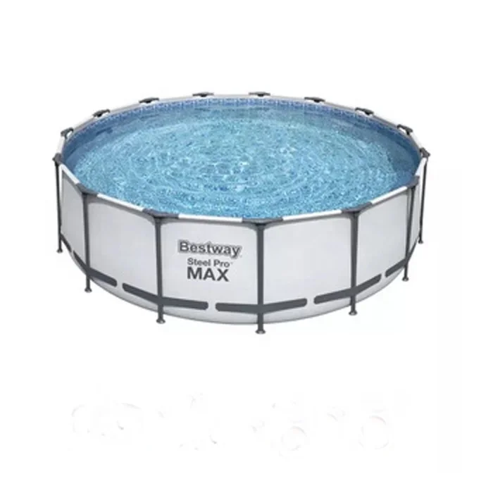 Bes-tway 56438 STEEL PRO MAXTM PACKAGING 15 ft. x 48 in. / 4.57 m x 1.22 m  Round Frame Swimming Pool for adults