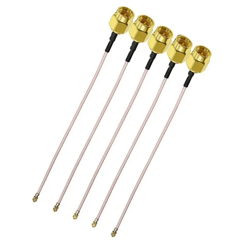 TFORU-IPX To SMA Male Plug 5Pcs SMA To IPX SMA Male To UFL/U. FL/MHF1 Coaxial Cable Extension Cable RG178 Wifi Antenna Pigtail