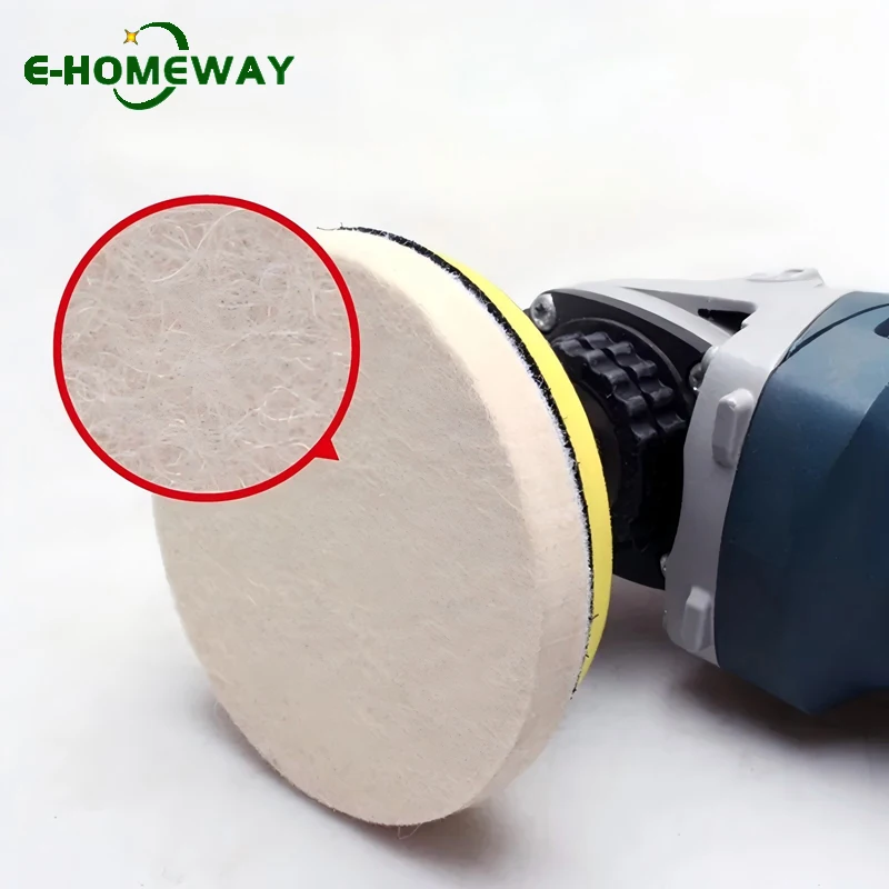 

Полировальная подушечка 75 мм, 100 мм, 125 мм, 3/4/5 дюймов, шерстяной фетр, полировальный круг, крючок и петля для стекла, нержавеющая сталь, полировка, ремонт царапин