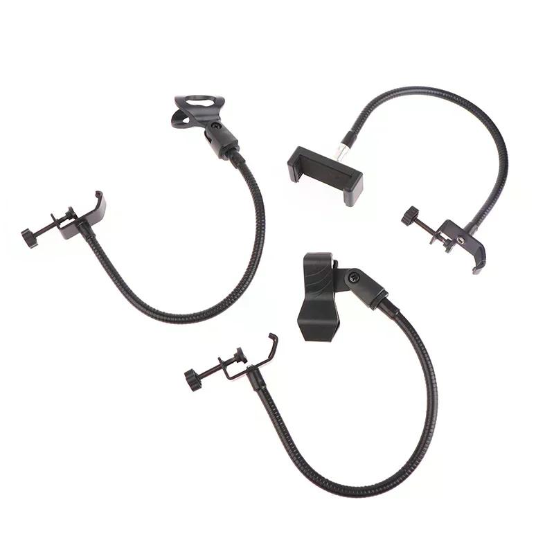 Phone Accessory Flexible Micro Gooseneck Stand with Desk Clamp for Radio Broadcasting Studio Live Equipment Stations