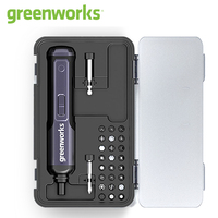 Greenworks Mini Screwdriver Set Max 8Nm 4V Cordless Electric Screwdriver 2000mAh Li-ion USB Rechargeable with 26 Bits Set