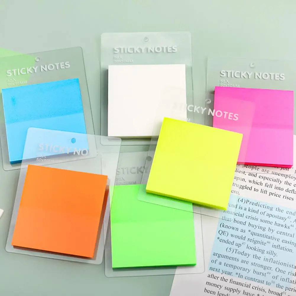 Compact 1 Set Fashion Easy Post Sticky Note Lightweight Notepad Sticker Self-adhesive   Stationery Supplies