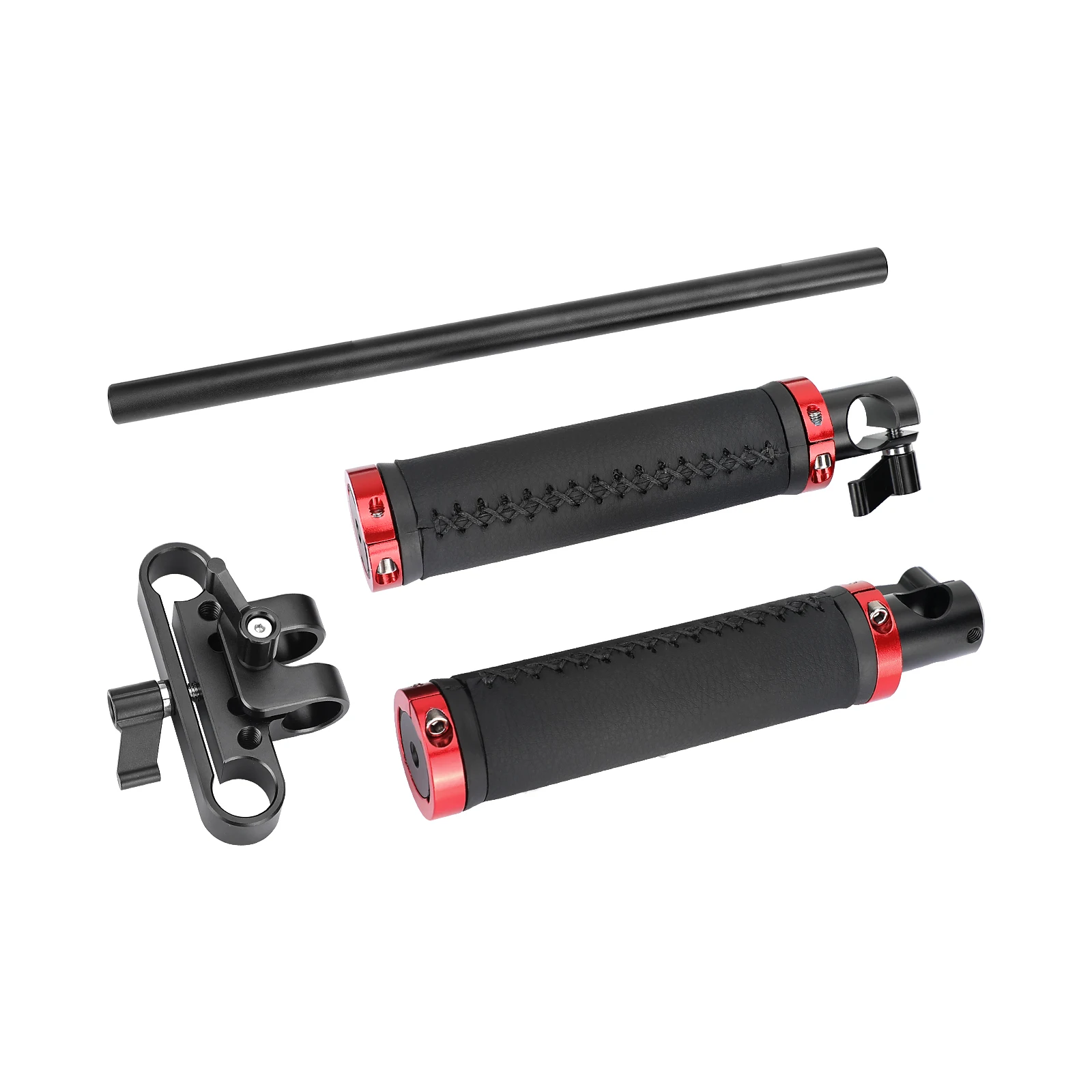 SZRIG manopole per manubrio anteriore morsetto per manubrio con morsetto per asta da 15mm per sistema di supporto per asta da 15mm Rig per spalla