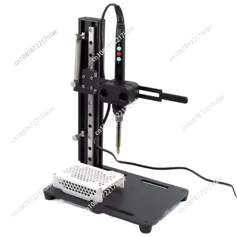 

DIY Vertical Heat Set Insert Tool Pressing Machine Hot Melt Brass Knurled Nut Embedded Insertion Soldering Iron 3D Printed Parts