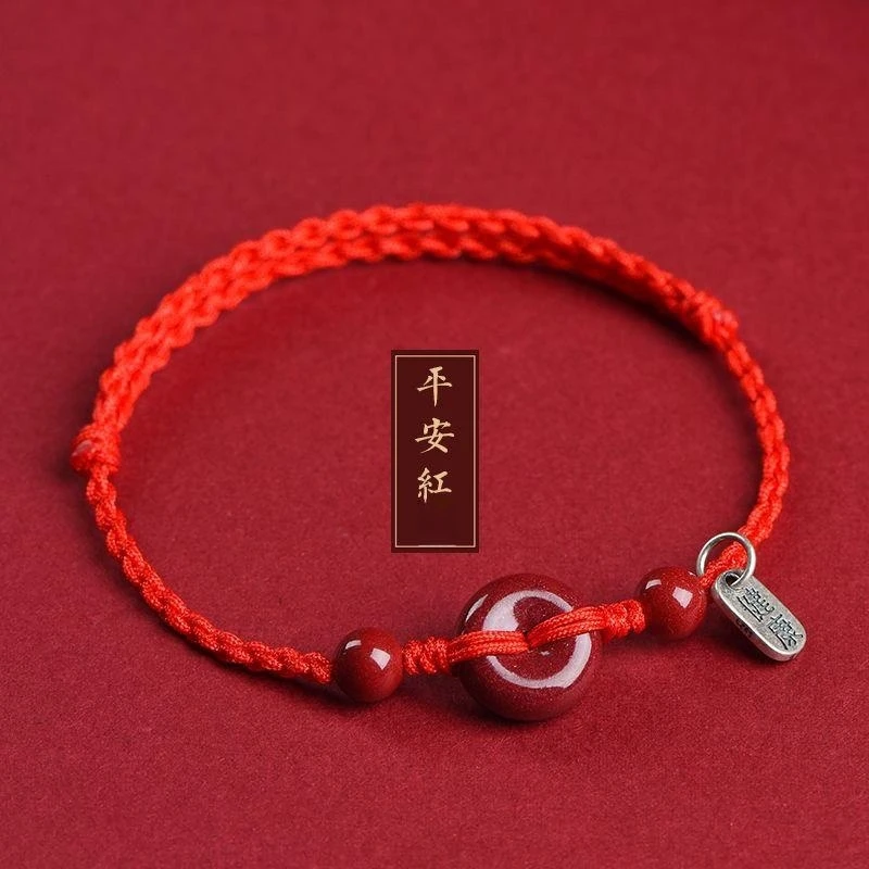 Mode Größe Einstellbar Hand Gewebt Rote Schnur Glück Armbänder Knöchel Unisex Segen Frieden Gesundheit Armreifen Schmuck Geschenk – Detail 11