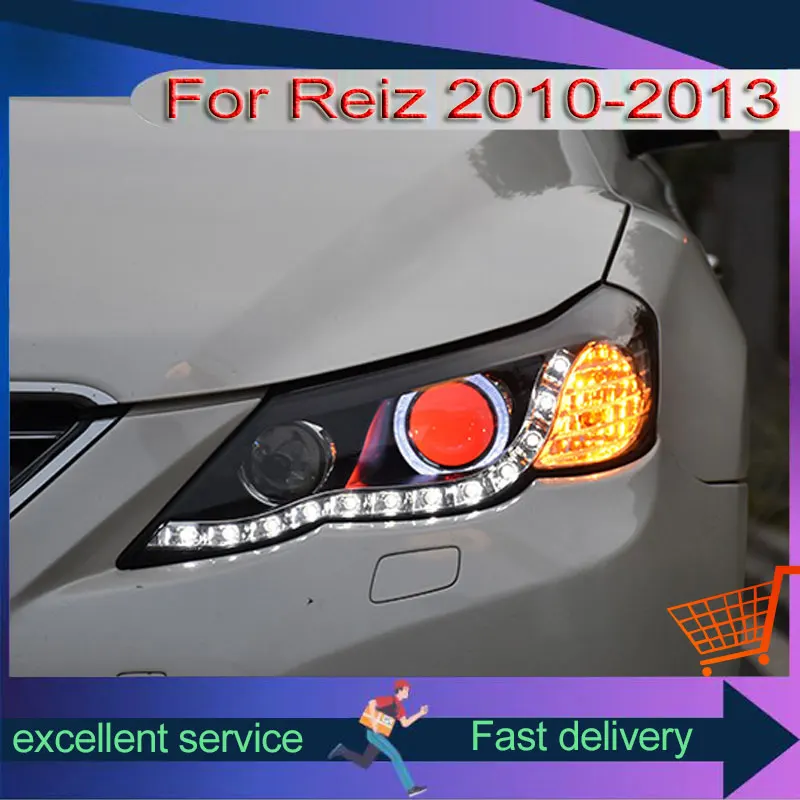 

Автомобиль для Toyota 2010-2012 Mark X Reiz модернизация фар DRL Передняя лампа в стиле Lexus