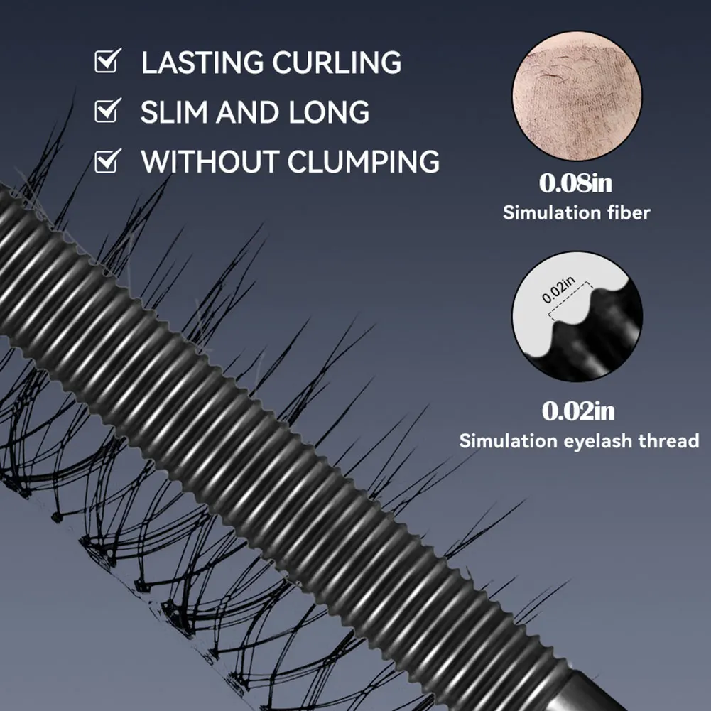 Rímel à prova d'água, alongamento de cílios pretos, extensão de cílios, pincel, maquiagem de beleza, cosméticos de maquiagem de olhos de longa duração