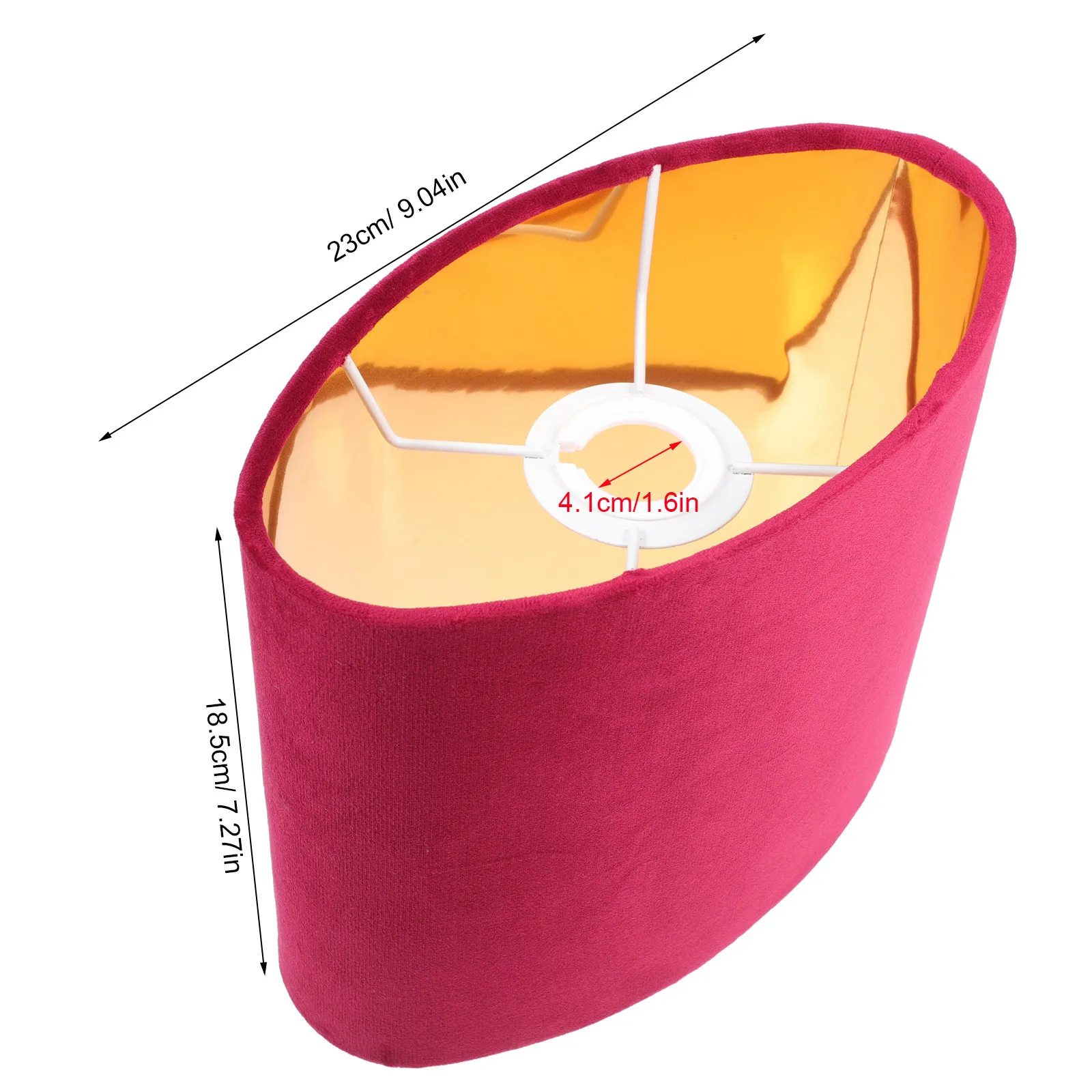 1Pcs Stable Oval Lampshade Fine Workmanship Cloth Lamp Cover Easy Installation Lamp Protection Cover for Table Floor Bedside