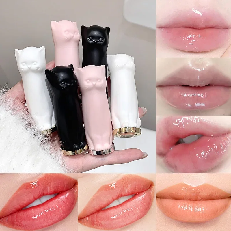 Meowoqinqin Moisturizing Color Lip Balm, anti-dryness and crack fade lip lines Student Moisturizing lipstick