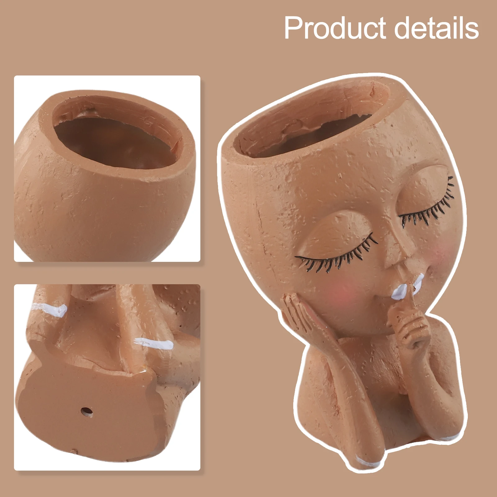 

Exquisite European Style Resin Flowerpot For Garden & Home Decor Pastoral Style Flower Pot Decorative Ornaments