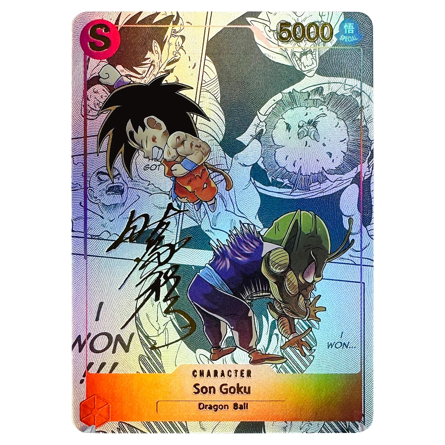 Dragon Ball Goku Shenron Master Roshi Piccolo Vegeta Color Flash Card Diy Self Made Classic Game Anime Collection Card Gift Toys