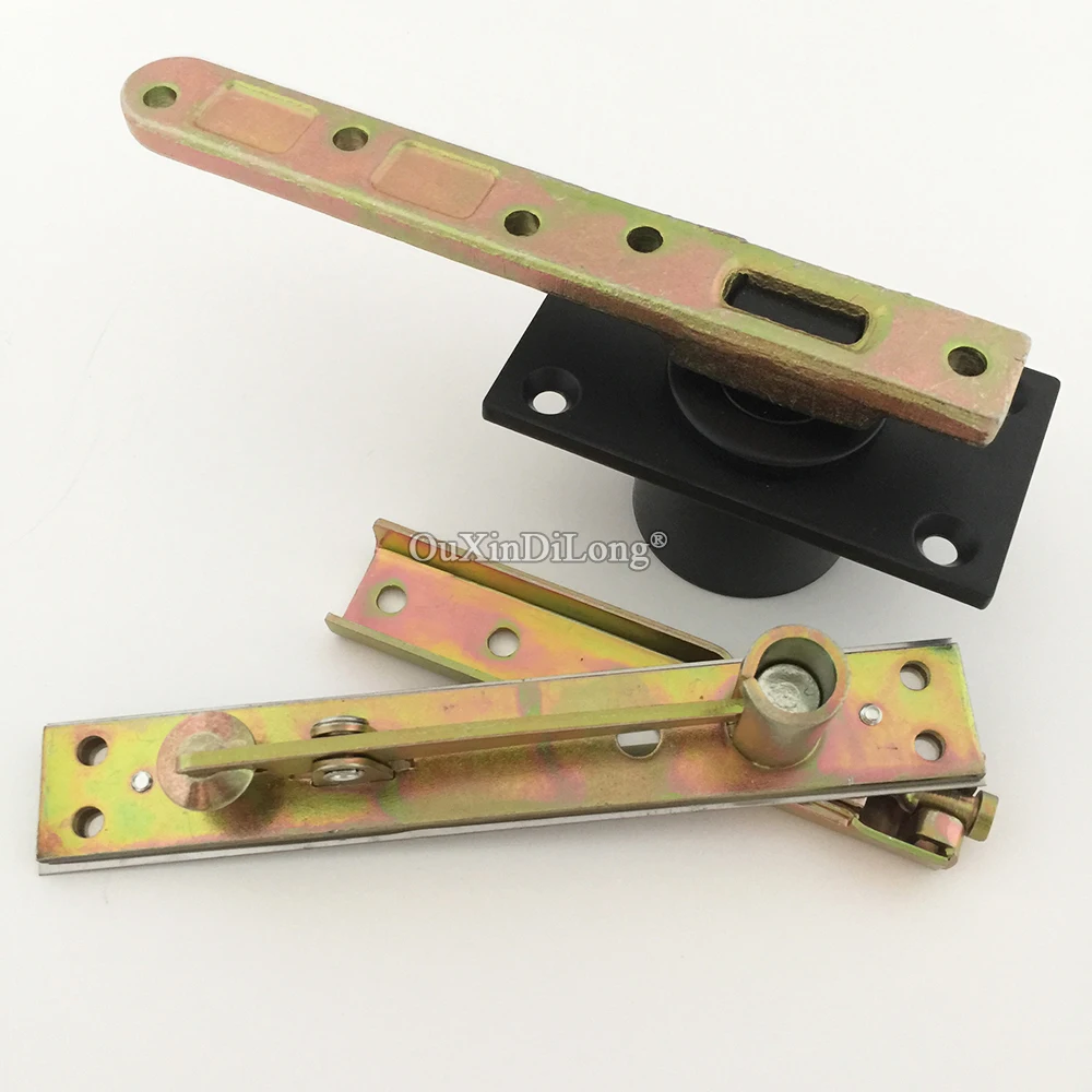 1Set Heavy Wood Door Shaft Hinge Invisible Hinges 360 Degrees Rotate No Buffer Function No Positioning No Spring Door Load 500kg