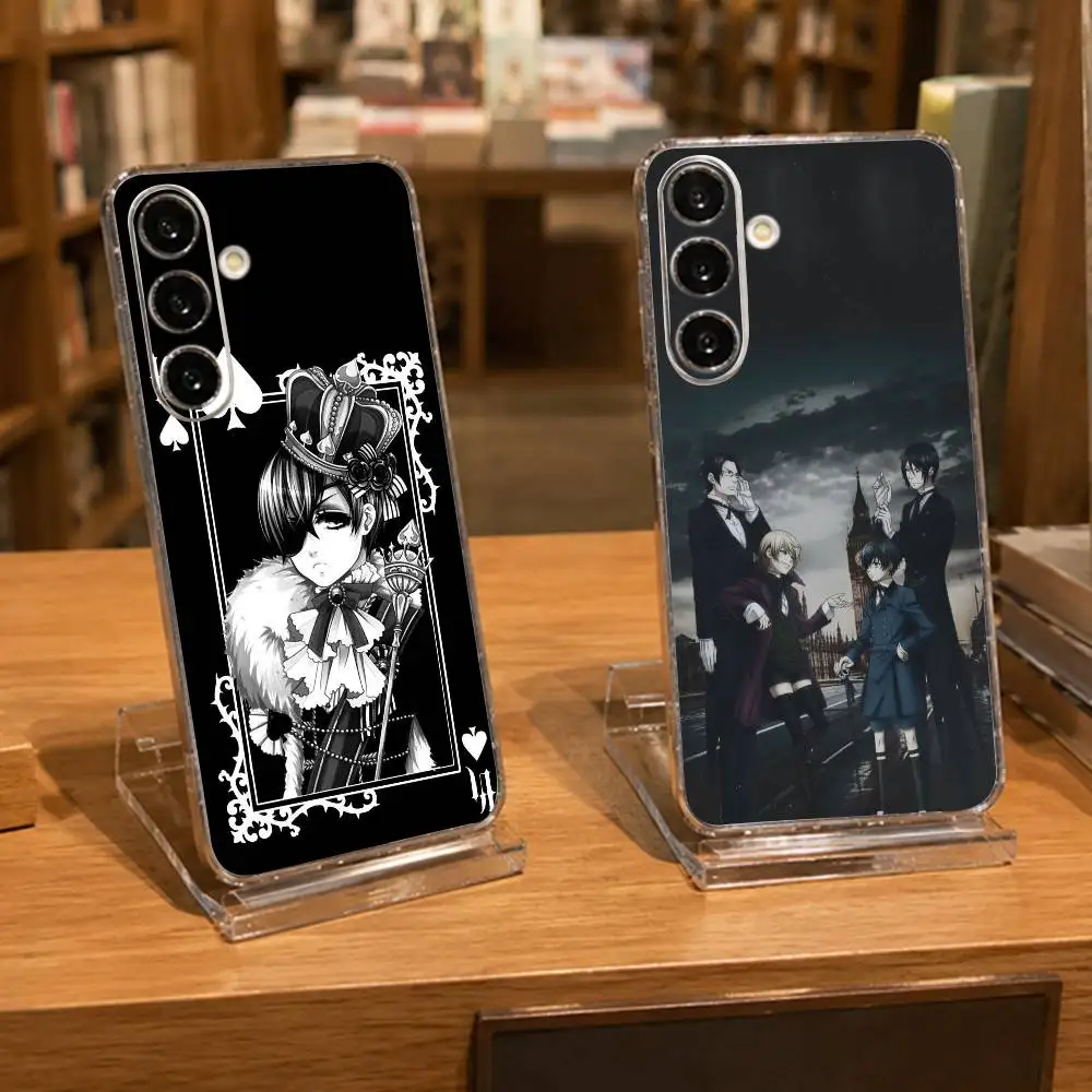 COOL Black Butler Phone Case For Samsung A71, A70, A52, A51, A40, A30, A20 Transparent Cover
