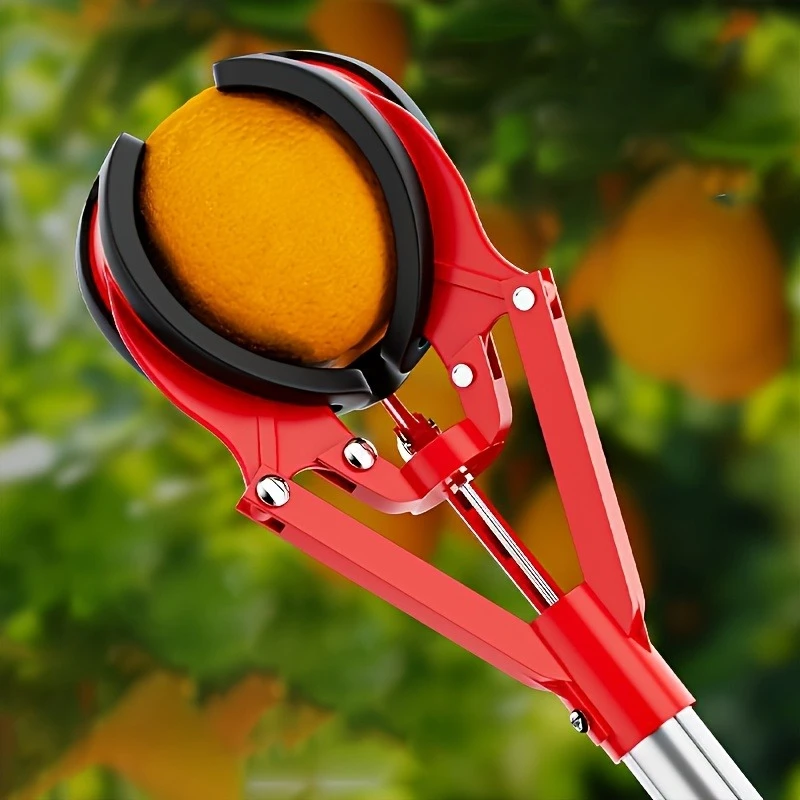 3 Claw Telescopic Fruit Harvesting Tool Adjustable Extension Pole Fruit Picker for Apple Mango Persimmon Bayberry Loquat Pear