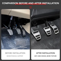 Stainless Steel Car Pedals for Ford Ecosport 2012-2023 Fiesta MK8 2013-2023 Puma 2019-2023 Gas Brake Pedal Cover Pad Accessories