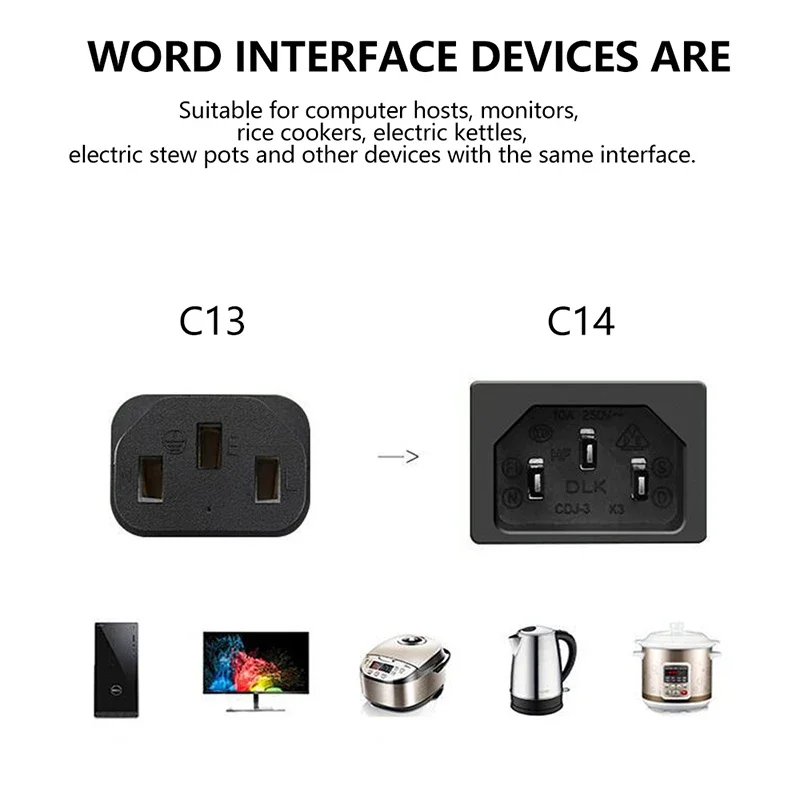 【Pengiriman Cepat】Kabel Daya CPU AC US UK EU Plug 3 Pin 500W/2500W untuk PC Komputer Printer Monitor Rice Cooker Adaptor AC