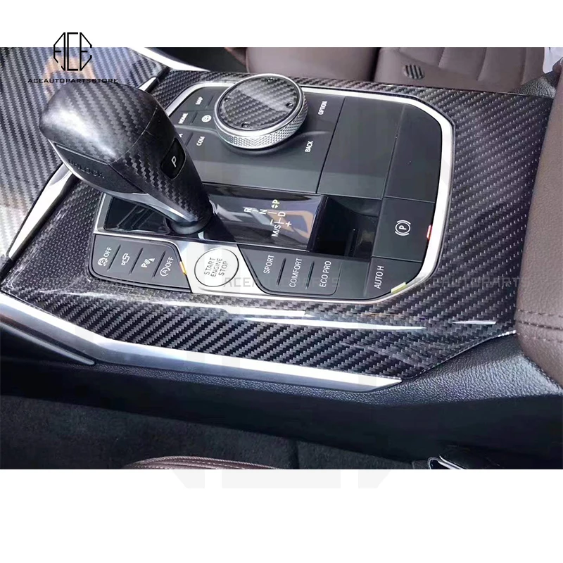 

9pcs/set Real Carbon Fiber Car Parts Interior Trims dashboard Console Cover for BMW 3 Series G20 G28 2020-2022