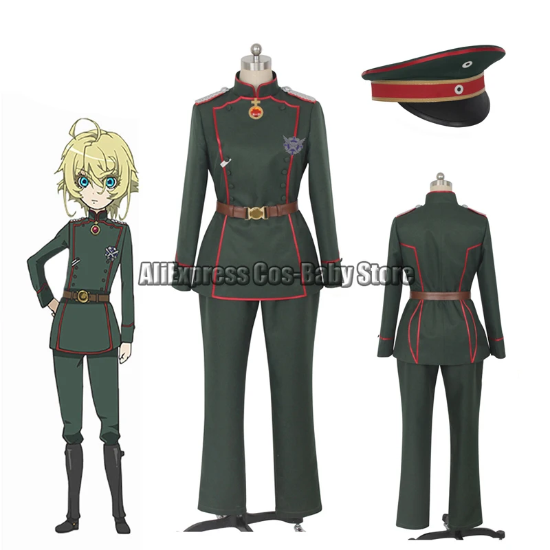 Anime Saga Of Tanya Cosplay Costume The Evil Tanya Von Degurechaff Cos Shoes Boots Stage Performence Clothing Halloween Costumes