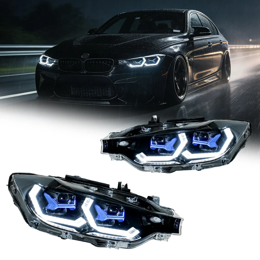 

Светодиодные фары TYPY для BMW F30 F35 2012-2019, включая противотуманные фары, дневные ходовые огни, стоп-сигналы и указатели поворота.