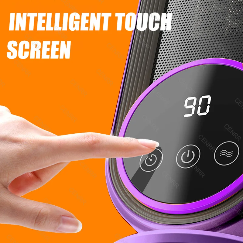 

Автомобильный умный обогреватель 1200 Вт, портативный, фиолетовый, настольный тепловентилятор, тепловая пушка для дома, спальни, офиса, для зимы