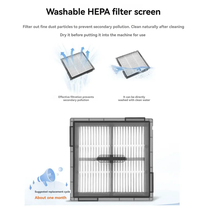 A02V-23 قطعة فرشاة جانبية دوارة مرشح HEPA وسادة كيس لجميع الغبار ل Roborock Q10 PF/Q10 PF + ملحقات روبوت الكناس