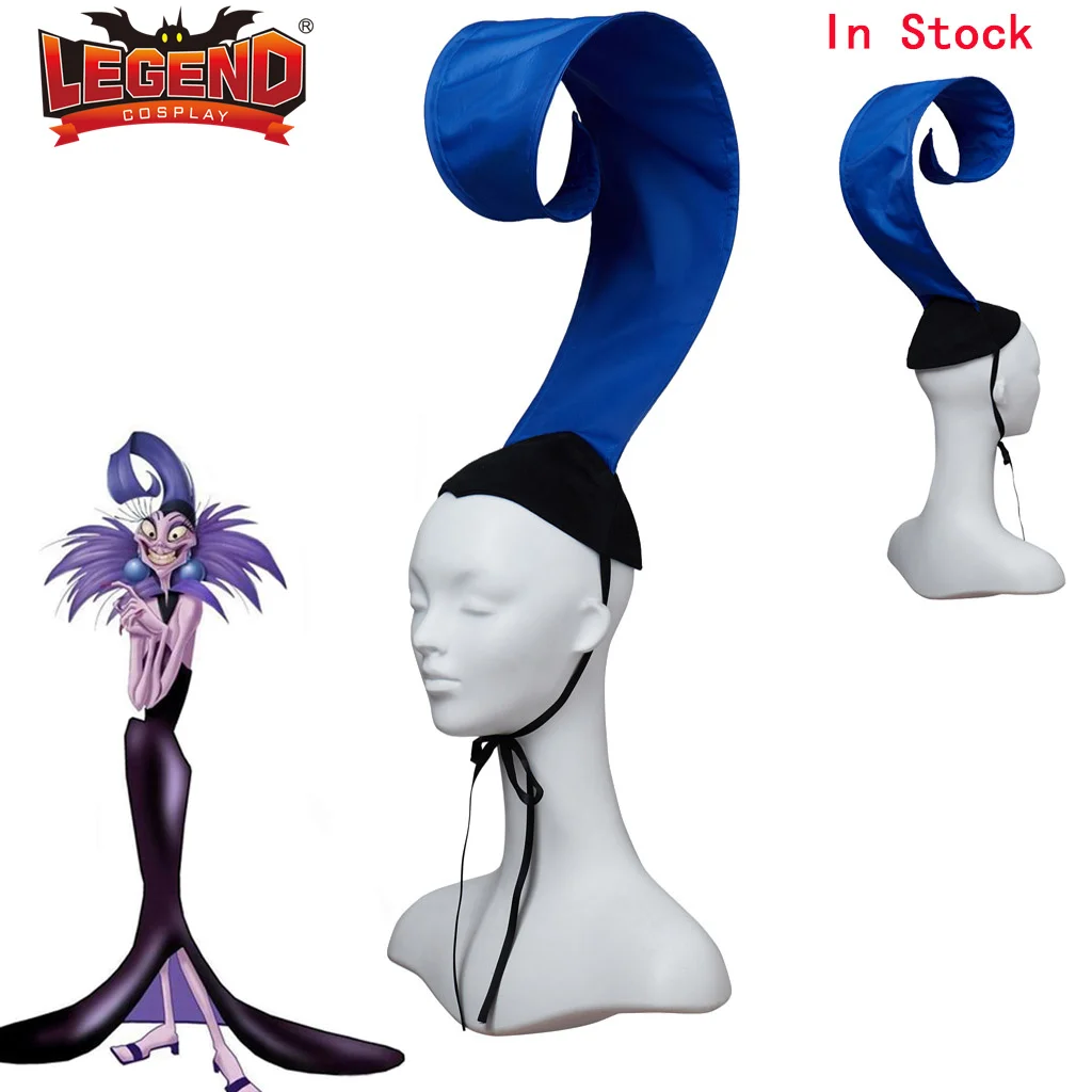 Yzma Kostuum Cosplay Hoed Yzma Hoofddeksel Keizer Nieuwe Groove Cosplay Schurk Accessoires