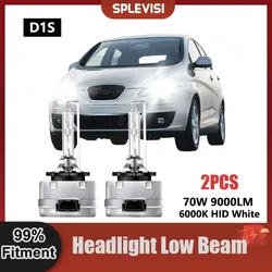 1 Pair Pure White D1S Headlight Low Beam Xenon Light For Seat Altea 2004 2005 2006 2007 2008 2009 2010 2011 2012 2013 2014 2015