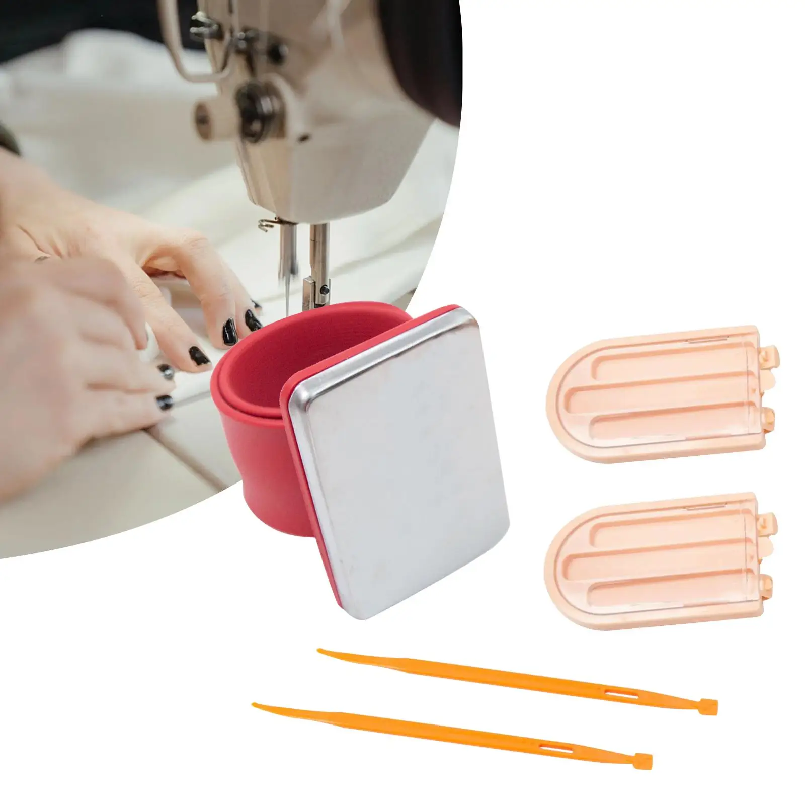 Magnetic Wrist Sewing Pincushion Pins Holder for Salon Embroidery Barber