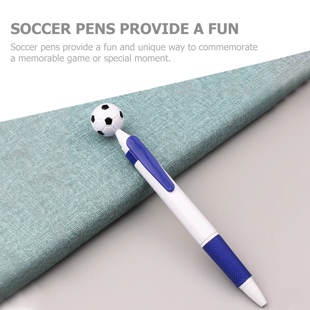 

15pcs Soccer Ballpoint Smooth Retractable Black Ink 0.7Mm Student School Office Supplies Bulk Fun Novelty Pens For Women