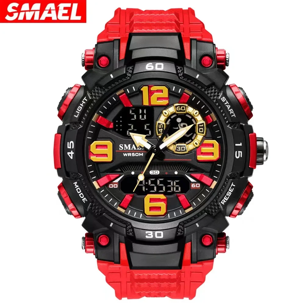 

SMAEL1921 LED Watches Male Clock Sport Watches Men relogio masculino Digital Quartz Watch For Men Watch Waterproof Stopwatch